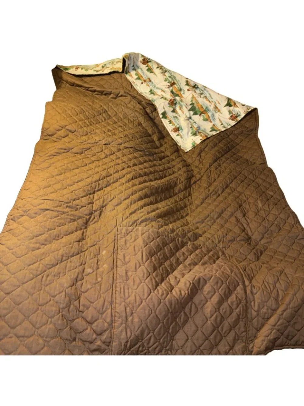 Vtg Fisherman Log Cabin Style Quilt 56